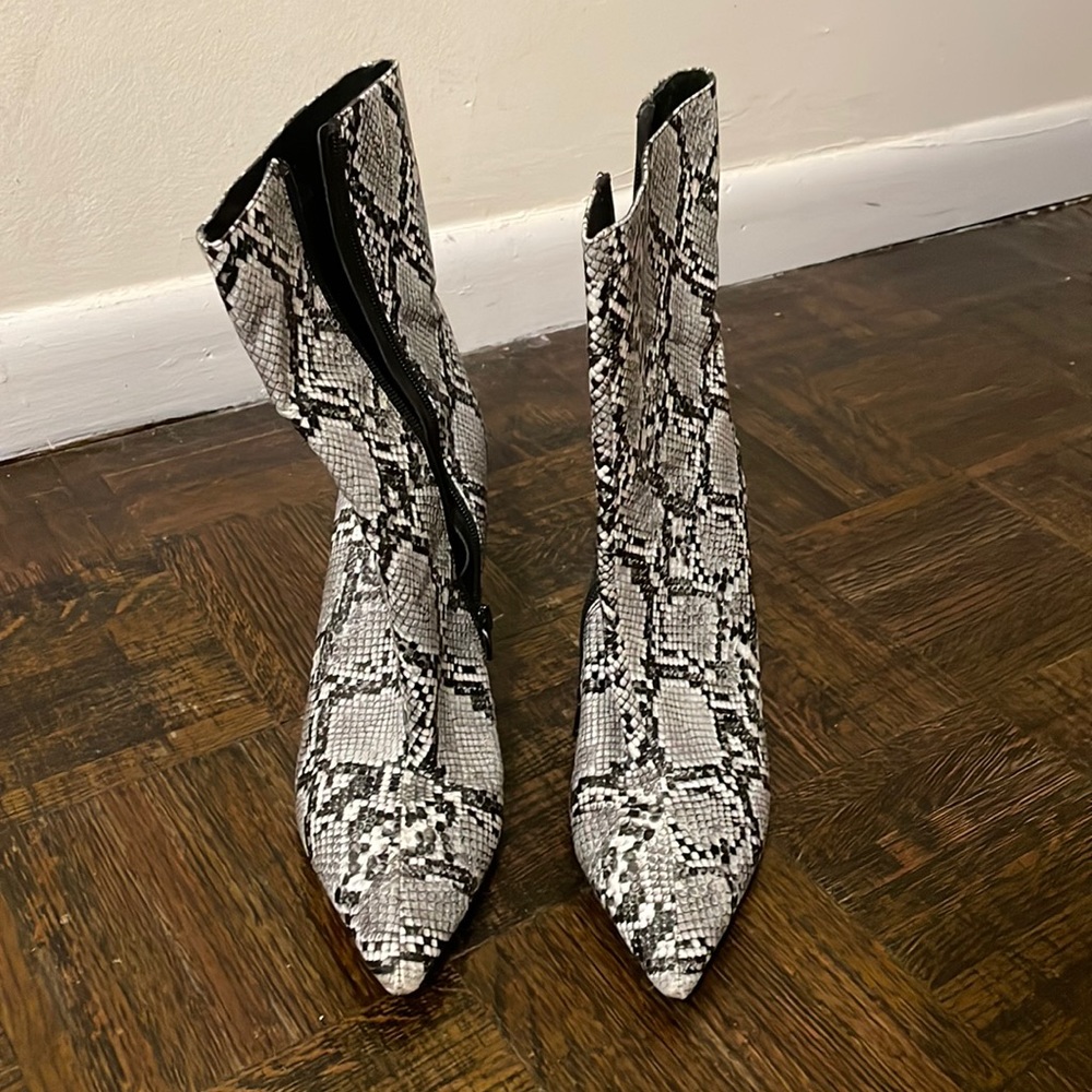 Jeffrey Campbell snakeskin boots